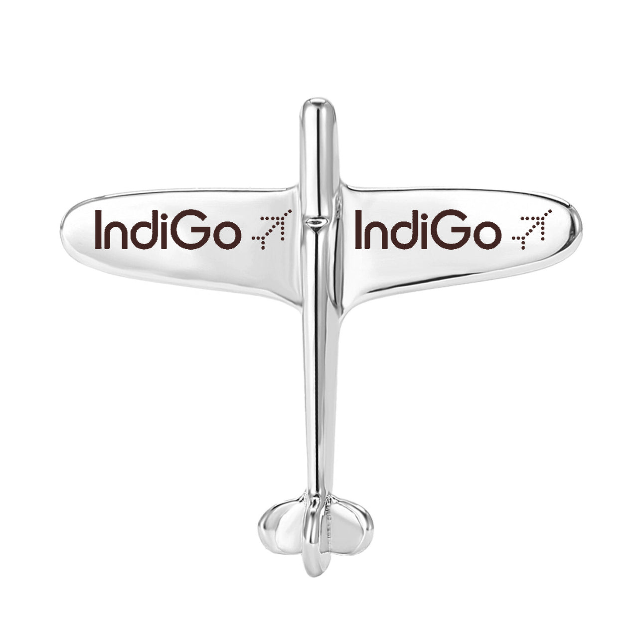 Indigo Airlines Designed Airplane Shape Brooches