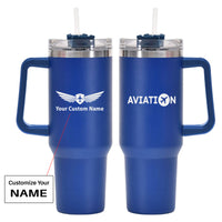 Thumbnail for Aviation Designed 40oz Stainless Steel Car Mug With Holder
