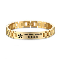 Thumbnail for Hong Kong Airlines Designed Stainless Steel Chain Bracelets