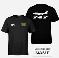 Thumbnail for Boeing 747 - Queen of the Skies Designed Double-Side T-Shirts