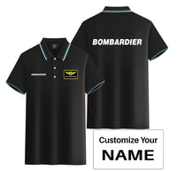 Thumbnail for Bombardier & Text Designed Stylish Polo T-Shirts (Double-Side)