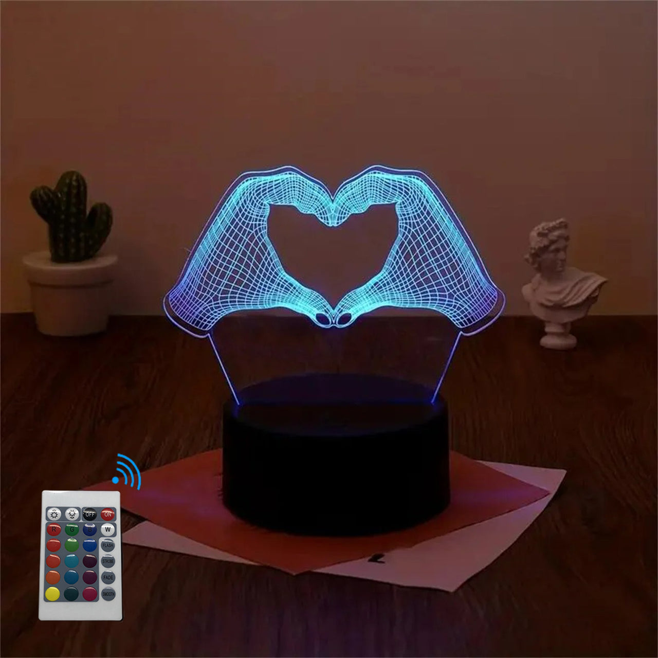 Love 3D Designed Night Lamp