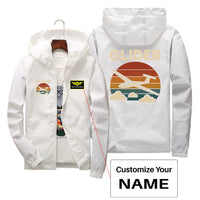 Thumbnail for Retro I Love Gliding Designed Thin Windbreaker Jackets