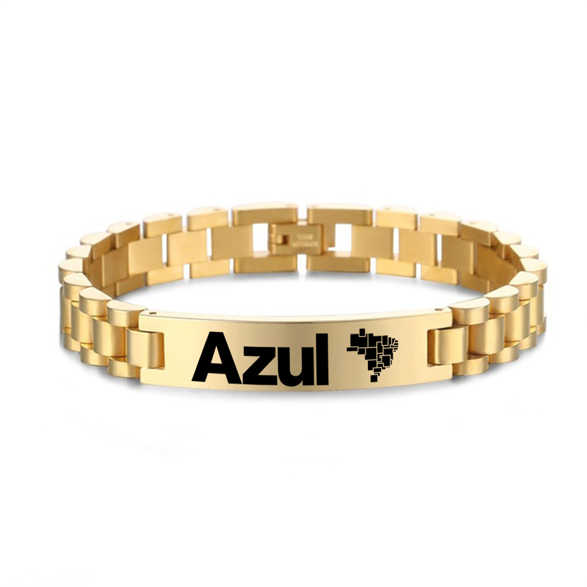 Azul Airlines Designed Stainless Steel Chain Bracelets