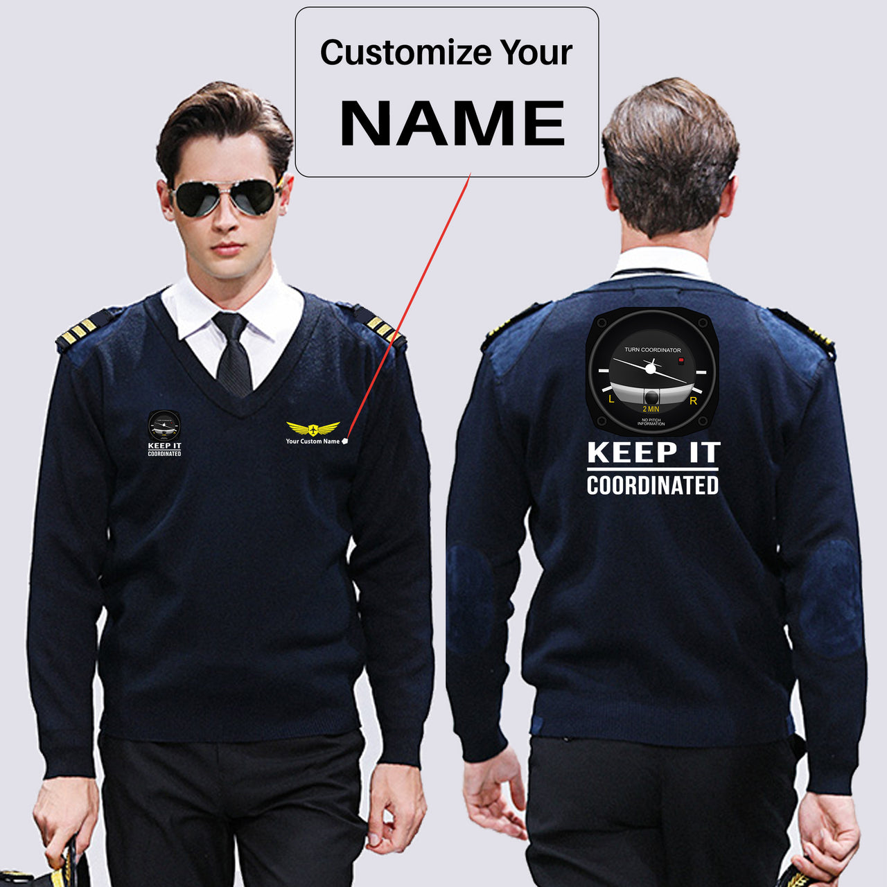 Keep It Coordinated Designed Wool Pilot Sweaters
