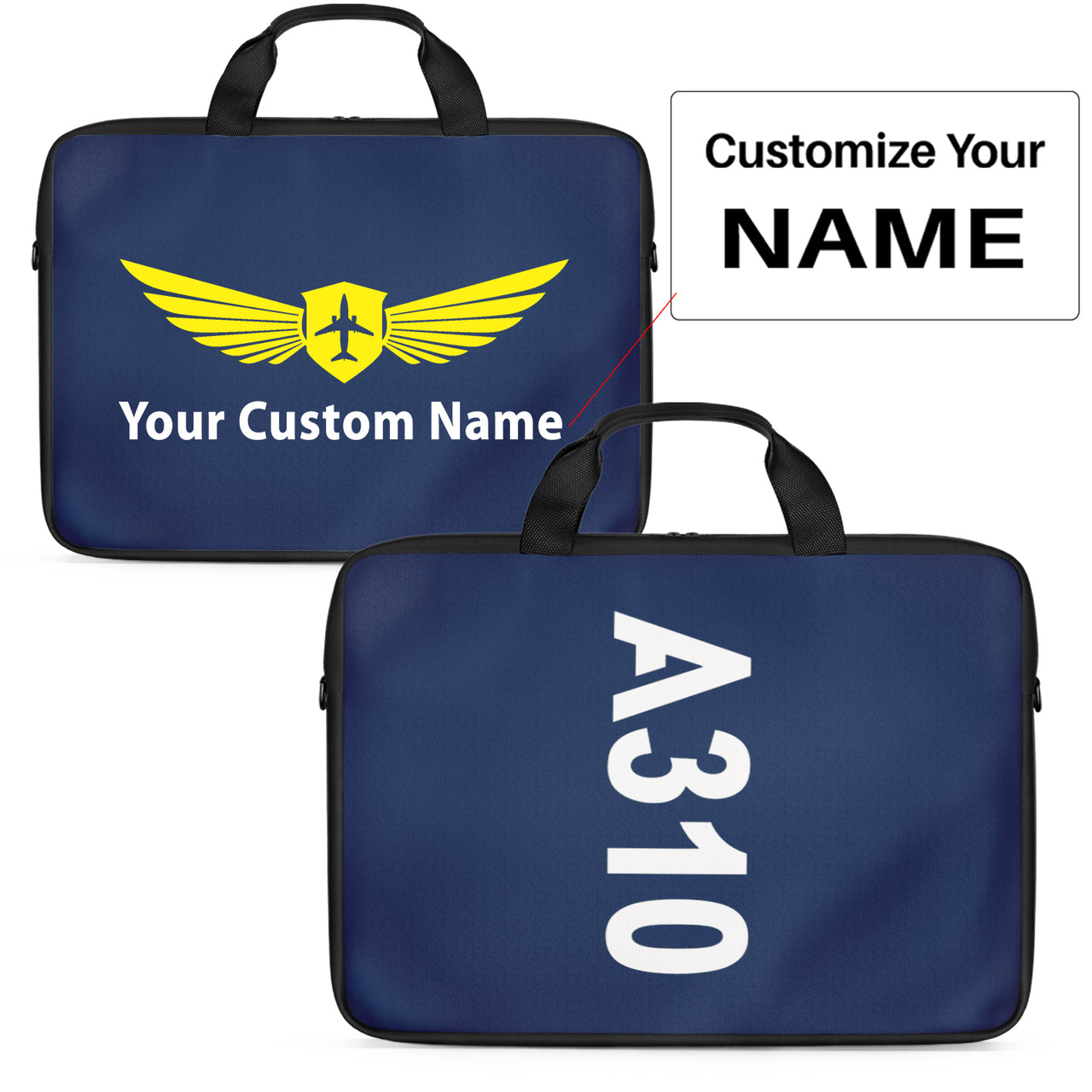A310 Text Designed Laptop & Tablet Bags