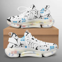 Thumbnail for Fly Be Free White Designed Fashion Running Shoes