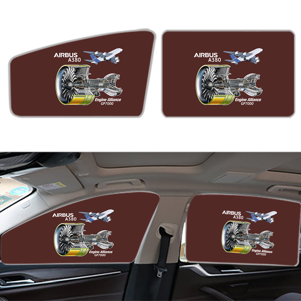 Airbus A380 & GP7000 Engine Designed Car Sun Shade (Side window)
