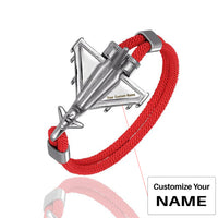 Thumbnail for Military Aircraft Designed Leather Rope Bracelets