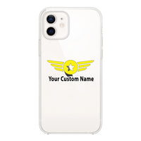 Thumbnail for Custom & Name (2) Badge Designed Transparent Silicone iPhone Cases
