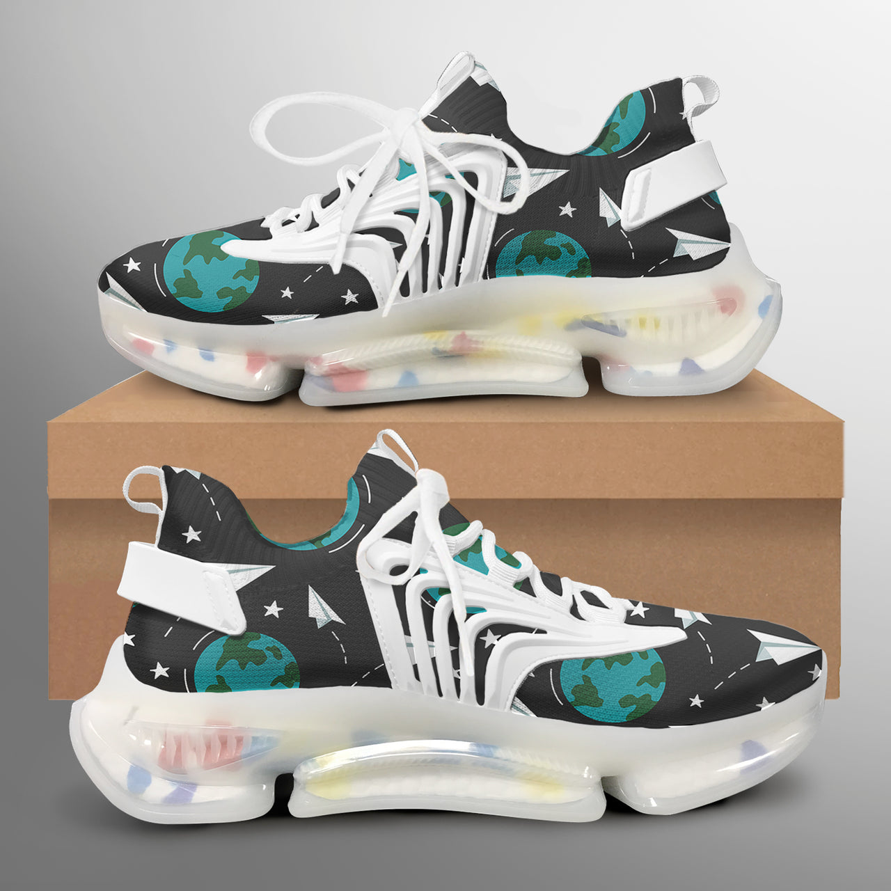 Paper Planes & Earth Designed Fashion Running Shoes