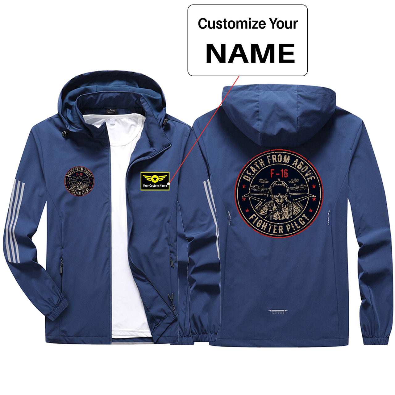 Fighting Falcon Jet 16 - Death From Above Sport & Running Jackets