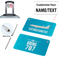 Thumbnail for Boeing 707 & Plane Designed Aluminum Airplane Luggage Tags