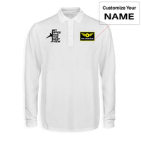 Thumbnail for My Office Has The Best View Designed Long Sleeve Polo T-Shirts