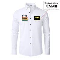 Thumbnail for Retro Fighter Jet F16 Designed Long Sleeve Shirts