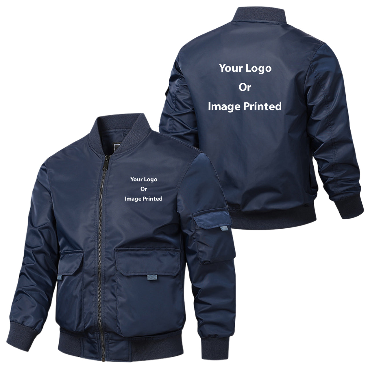 Custom Design Image Logo Designed American Workwear Pilot Jacket