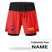 Thumbnail for Fly The Night Designed Quick Dry Fitness Shorts