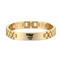 Thumbnail for The Cessna 152 Designed Stainless Steel Chain Bracelets