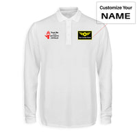 Thumbnail for Trust Me I'm an Air Traffic Controller Designed Long Sleeve Polo T-Shirts