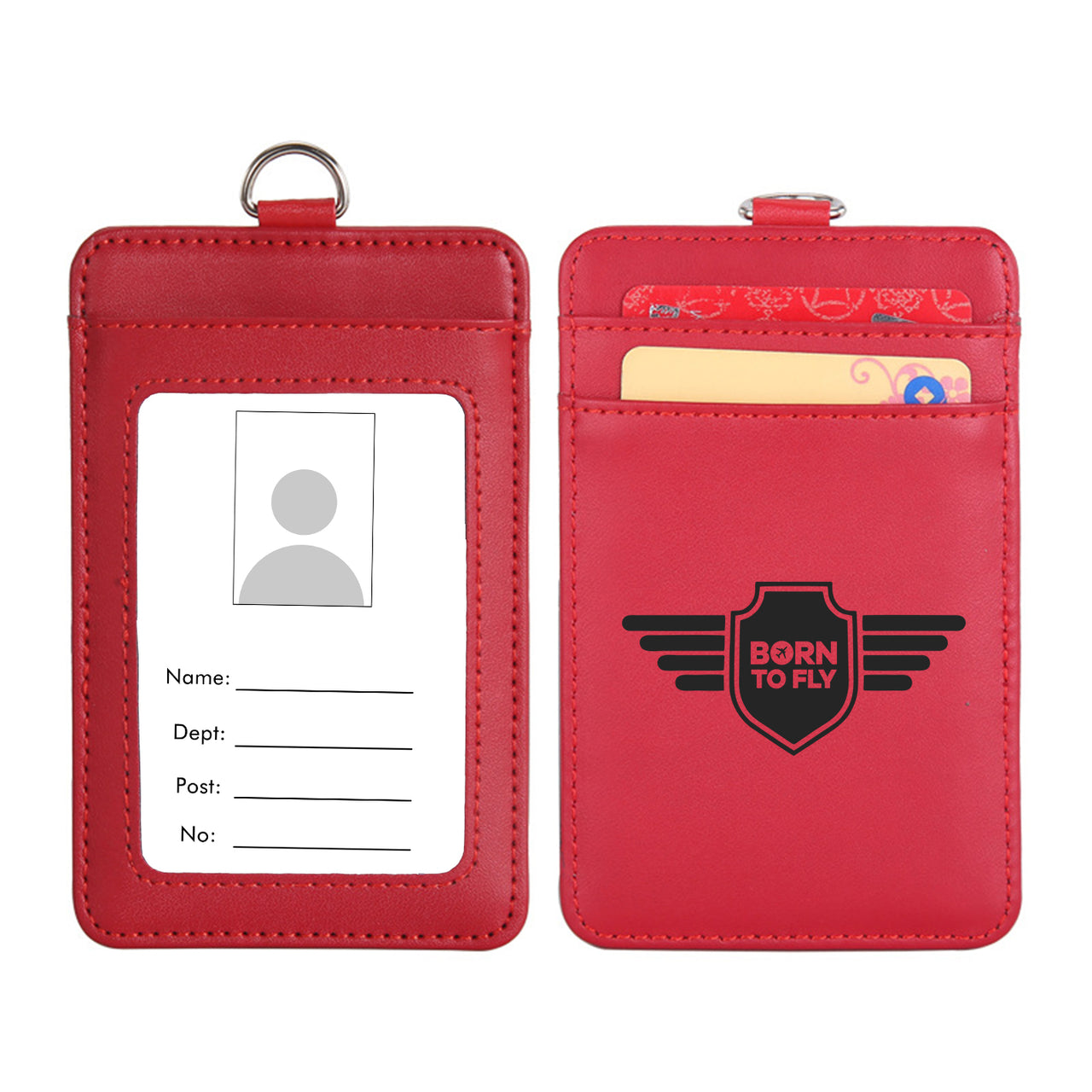 Born To Fly & Badge Designed ID Card Holder