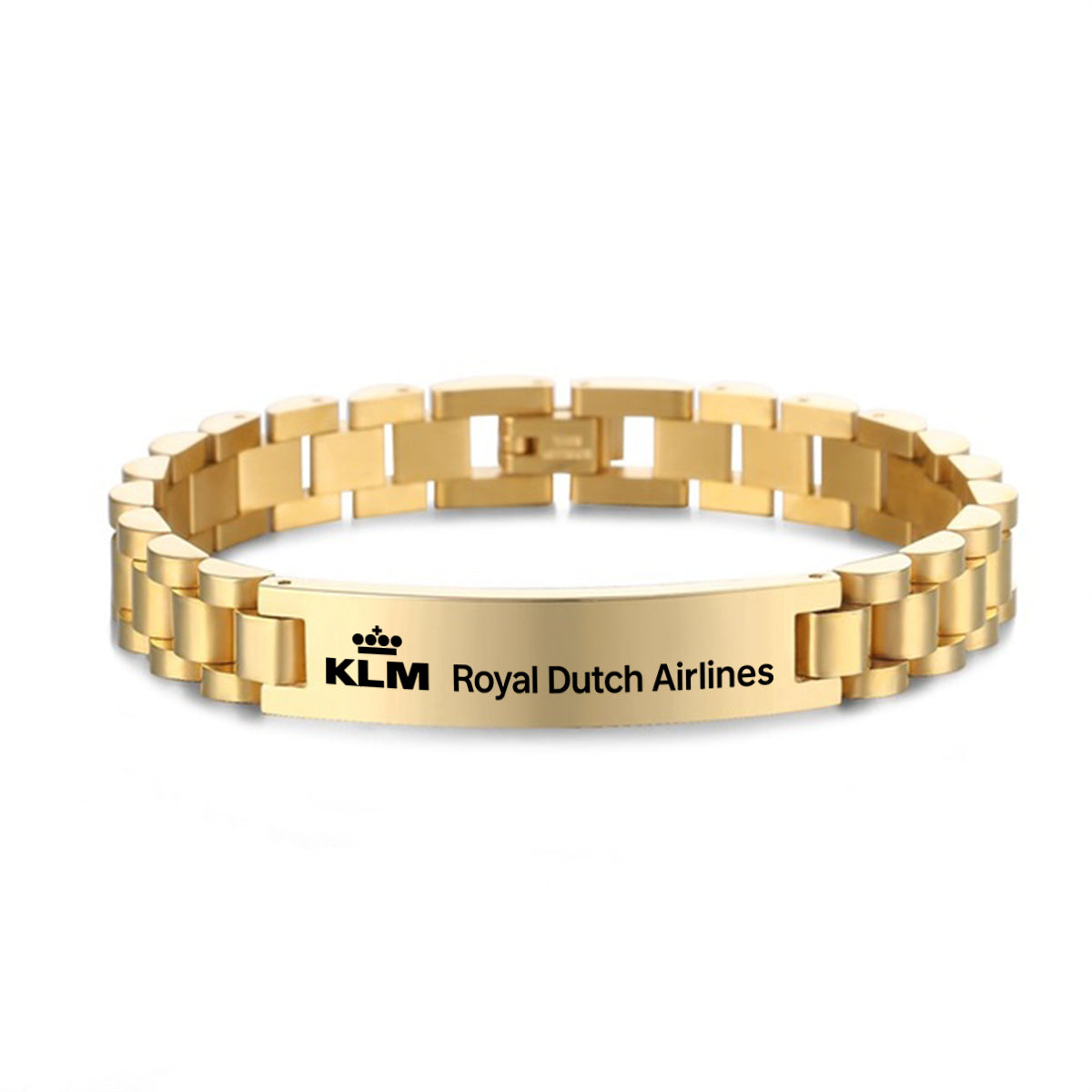 KLM Royal Dutch Airlines Designed Stainless Steel Chain Bracelets