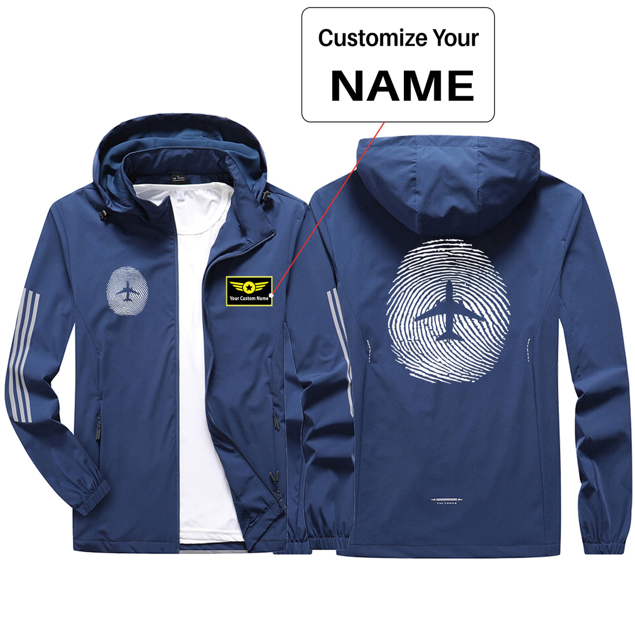 Aviation Finger Print Sport & Running Jackets
