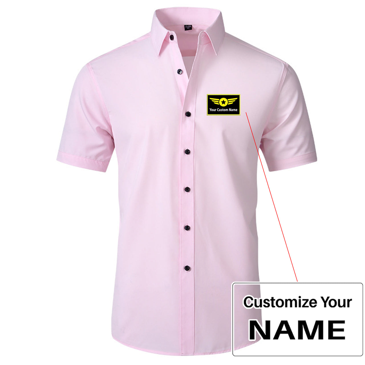 Custom Name (Special Badge) Design Super Quality Short Sleeve Shirts
