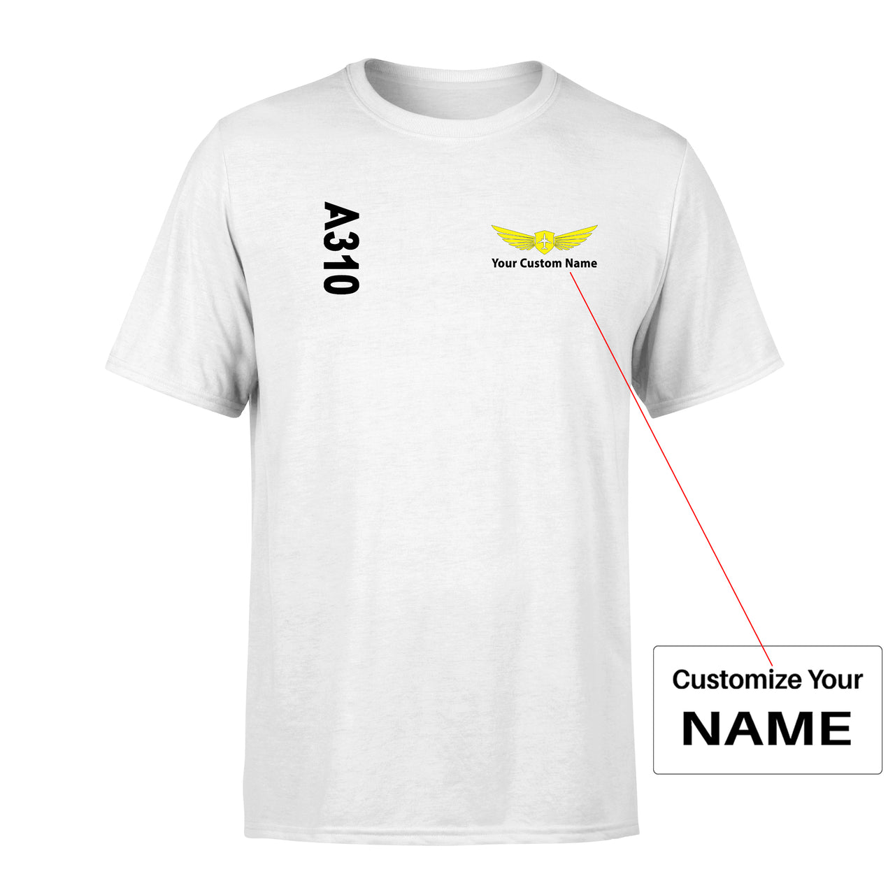 A310 Text Designed Men T-Shirt