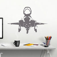 Thumbnail for Face to Face with Fighter Jet 35 Designed Wall Sticker