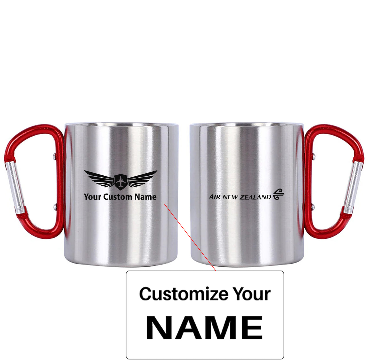 Air New Zealand Airlines Designed Stainless Steel Outdoors Mugs