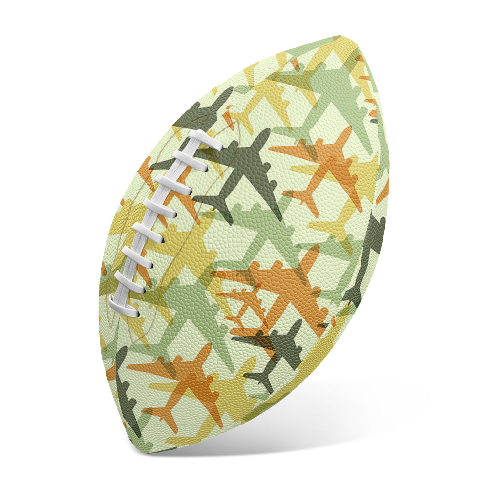 Seamless Colourful Airplanes Designed Rugby