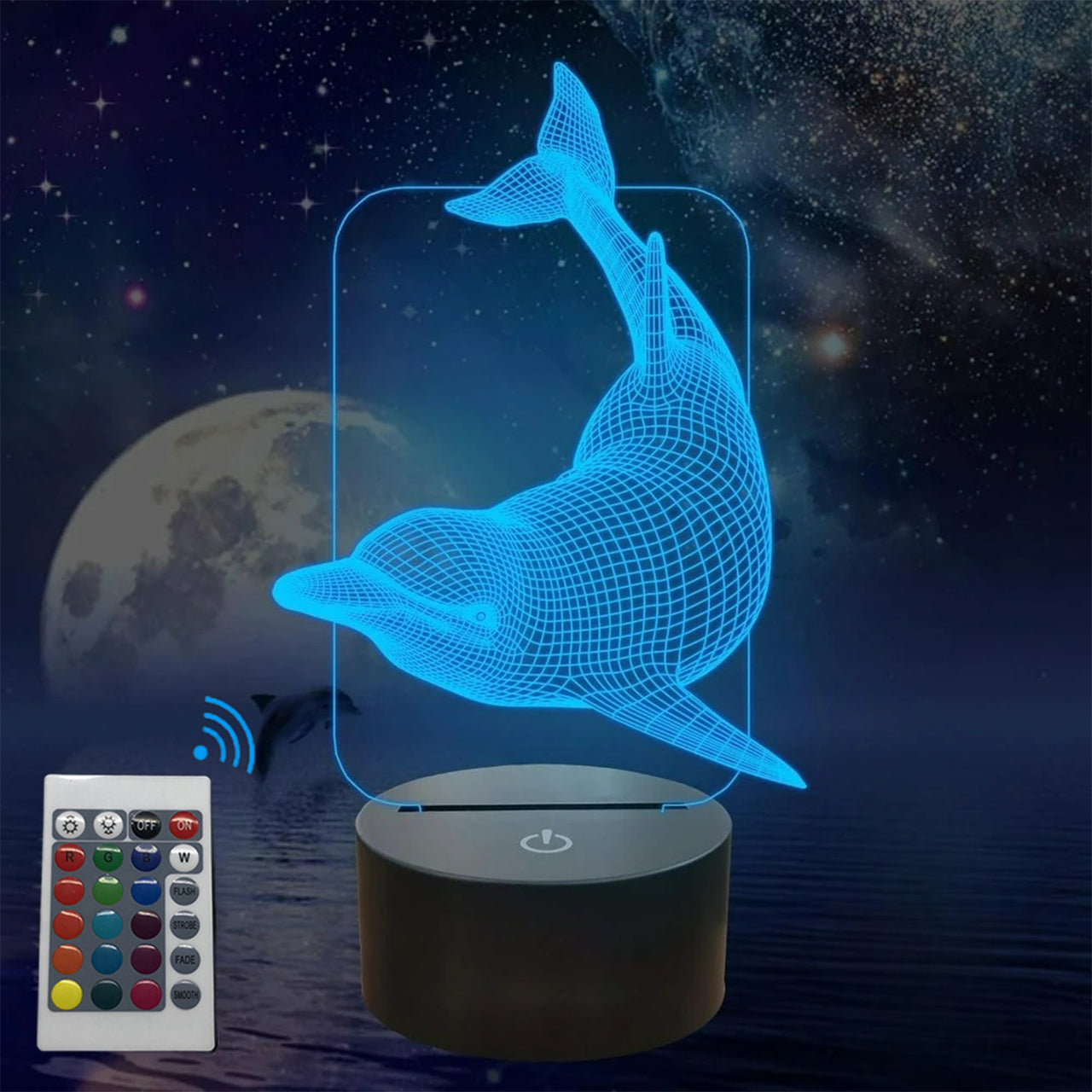 Dolphin 3D Designed Night Lamp