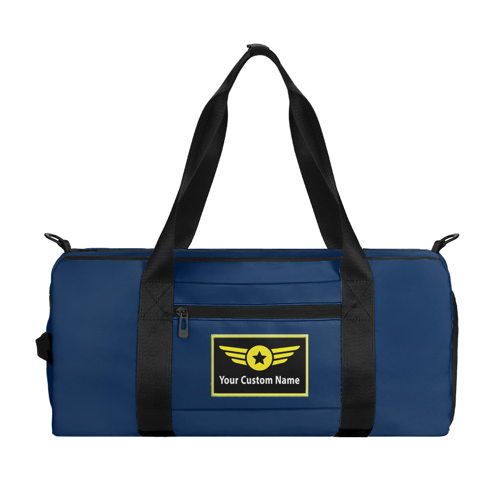 Custom Name (Special Badge) Designed Sports Bag