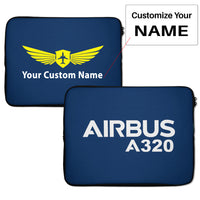 Thumbnail for Airbus A320 & Text Designed Laptop & Tablet Cases