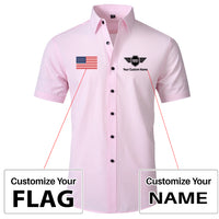 Thumbnail for Custom Flag & Name with Badge 5 Design Super Quality Short Sleeve Shirts