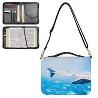 Thumbnail for Outstanding View Through Airplane Wing Designed PU Accessories Bags Strap Style
