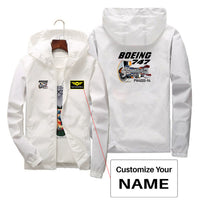 Thumbnail for Boeing 747 & PW4000-94 Engine Designed Thin Windbreaker Jackets