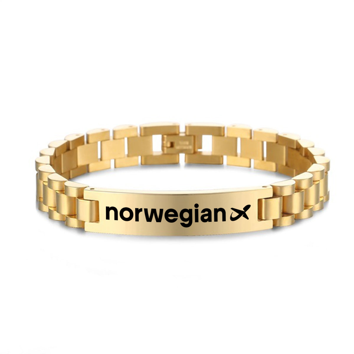 Norwegian Airlines Designed Stainless Steel Chain Bracelets