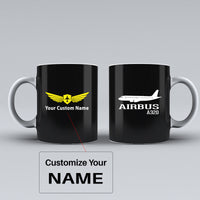 Thumbnail for Airbus A320 Printed Designed Ceramic White Mugs