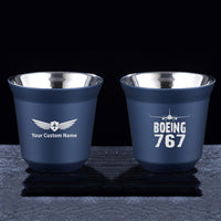 Thumbnail for Boeing 767 & Plane Designed Double Wall Stainless Steel Coffee Mugs