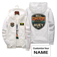 Thumbnail for Retro BELL HUEY UH-1 Designed Thin Windbreaker Jackets