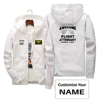 Thumbnail for Flight Attendant Designed Thin Windbreaker Jackets