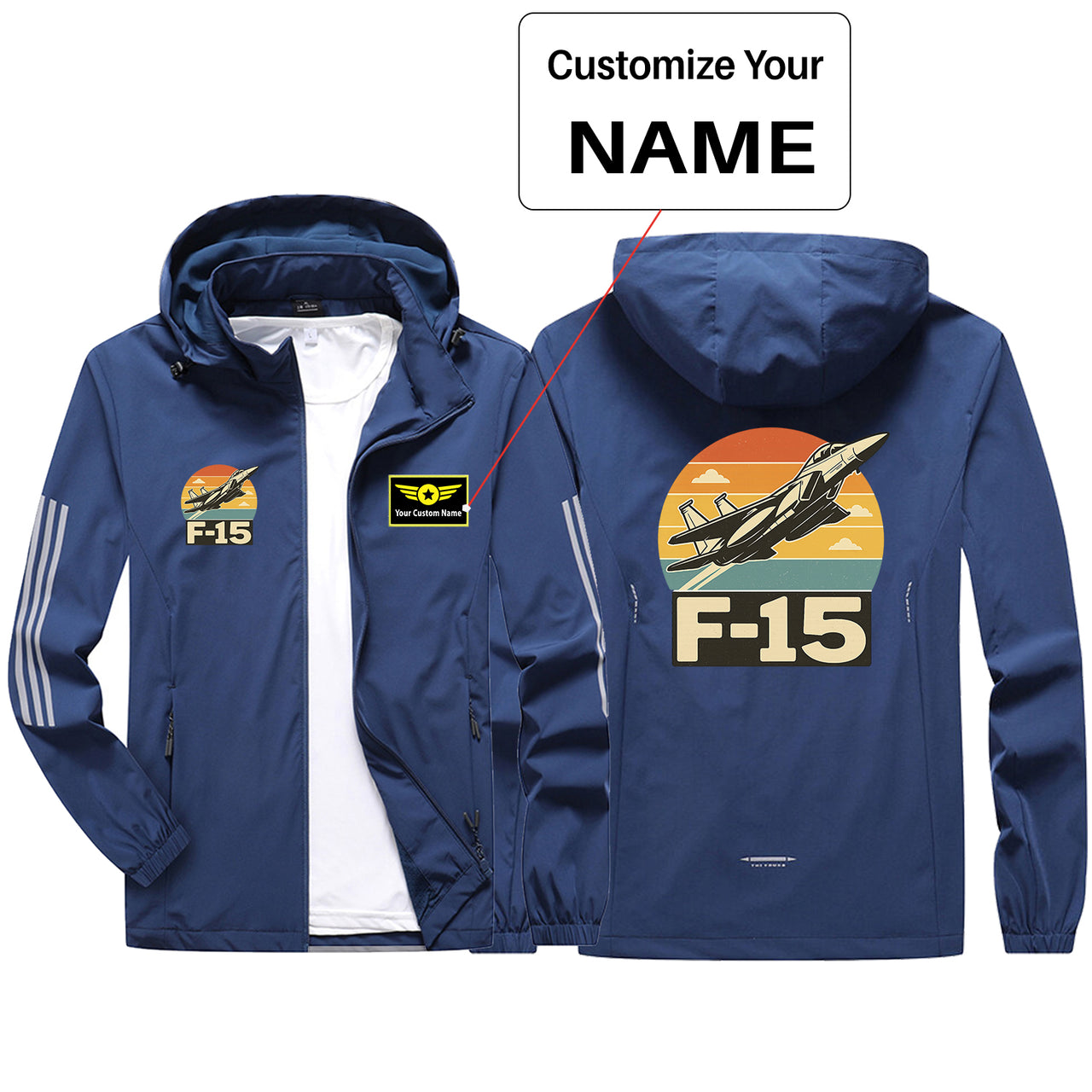 Retro Fighter Jet F15 Design Sport & Running Jackets