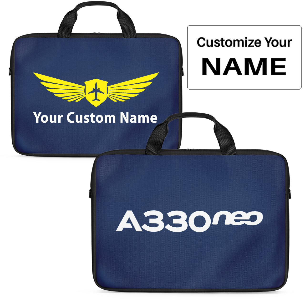 A330neo & Text Designed Laptop & Tablet Bags