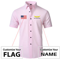 Thumbnail for Custom Flag & Name with Badge 2Design Super Quality Short Sleeve Shirts