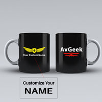 Thumbnail for Avgeek Designed Ceramic White Mugs