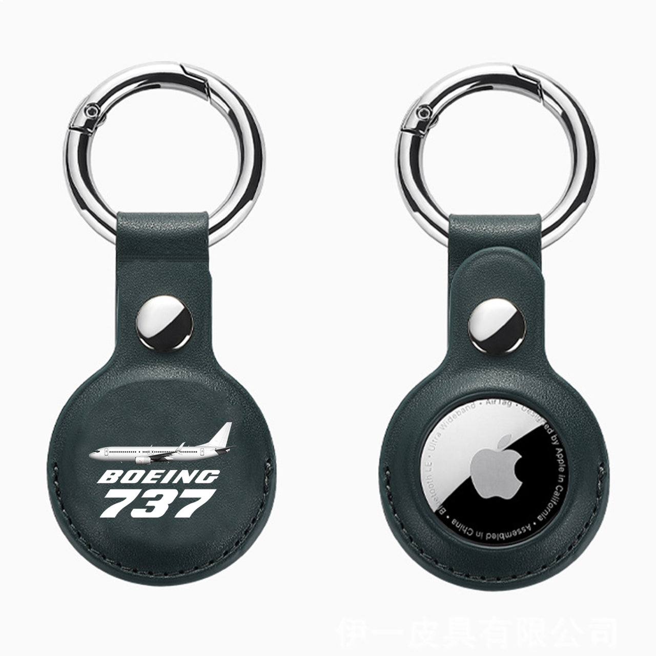 The Boeing 737 Design Airtags Leather Cases