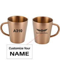Thumbnail for A310 Flat Text Designed Stainless Steel Coffee Mugs