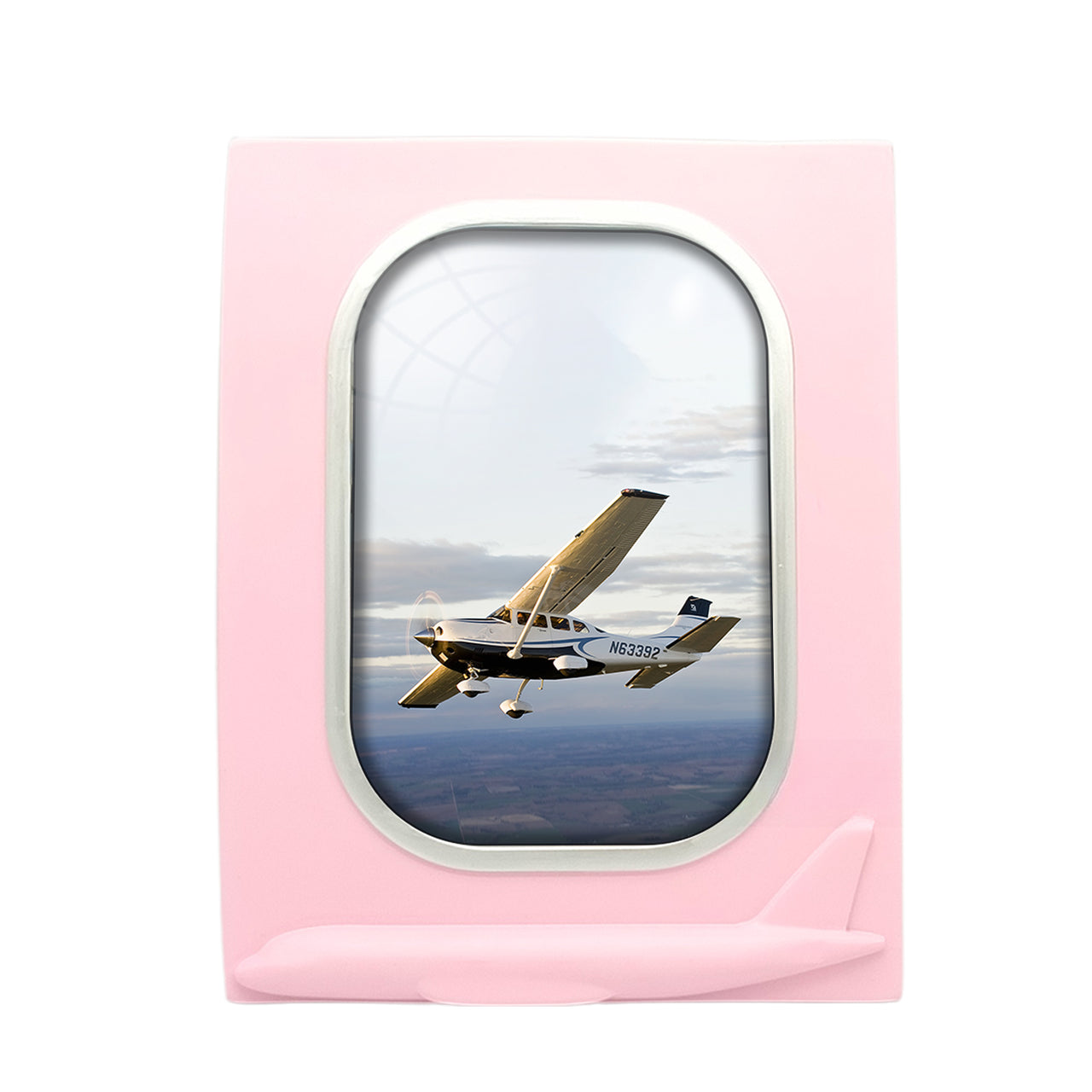 Cruising Cessna Designed Airplane Window Photo Frame