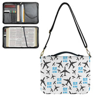 Thumbnail for Fly Be Free White 2 Designed PU Accessories Bags Strap Style